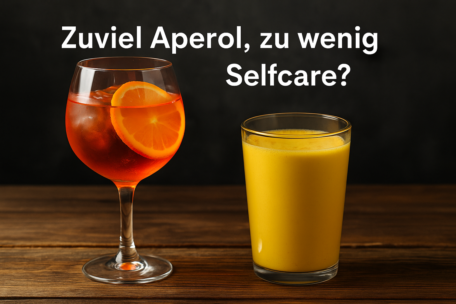 Zuviel Aperol, zu wenig Selfcare? Warum dein Körper manchmal Gold statt Orange braucht