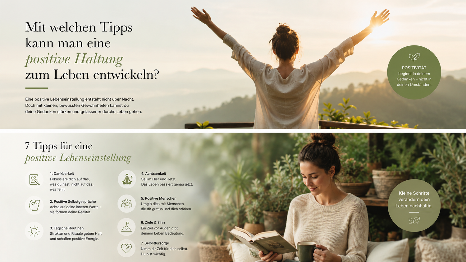 5 Tipps für eine positive Haltung zum Leben (und wie Rituale helfen)