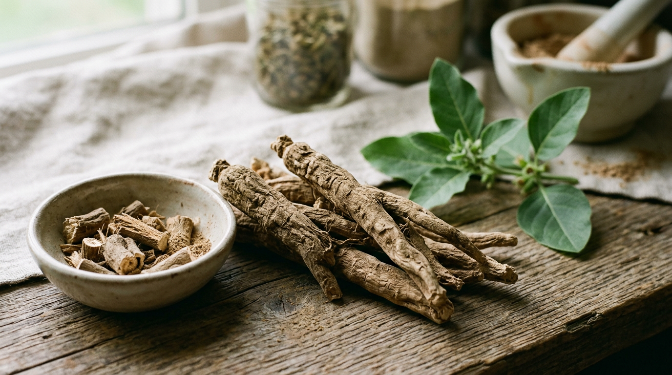 Ashwagandha Qualität: Warum hochwertige Produkte nur die Wurzel verwenden