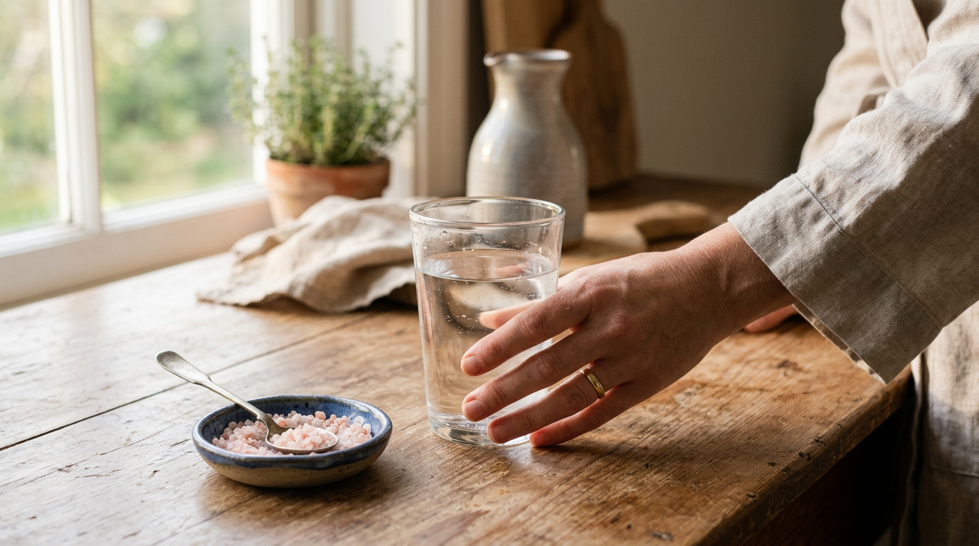 Celebrity Salt Trick: Warum viele Menschen morgens Wasser mit Salz trinken