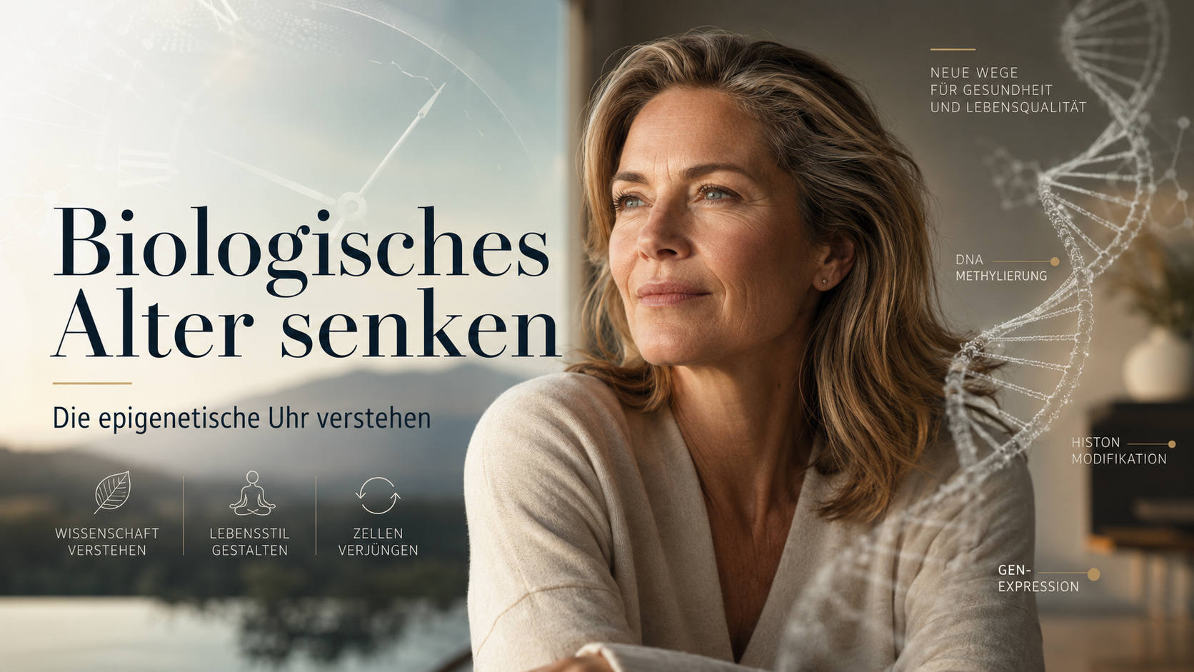 Biologisches Alter senken: Die epigenetische Uhr verstehen