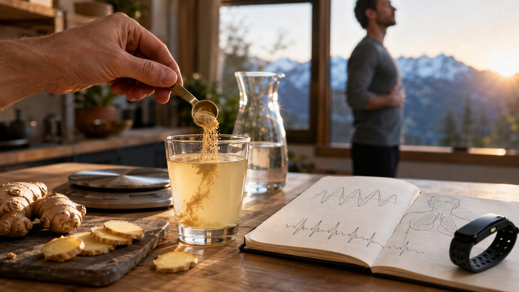 Morgenroutine Wissenschaft: Warum Atmen & Ingwer Shot wirken