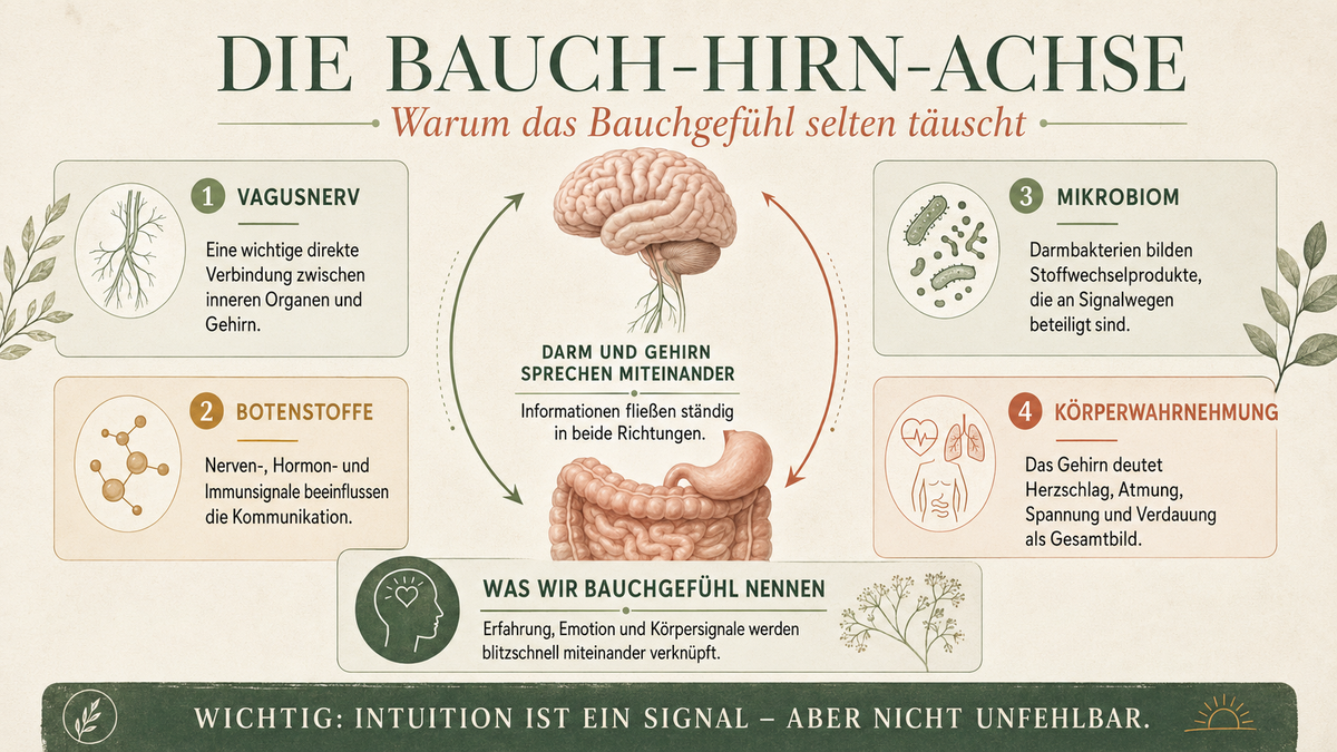 Die Bauch-Hirn-Achse: Warum das Bauchgefühl selten täuscht