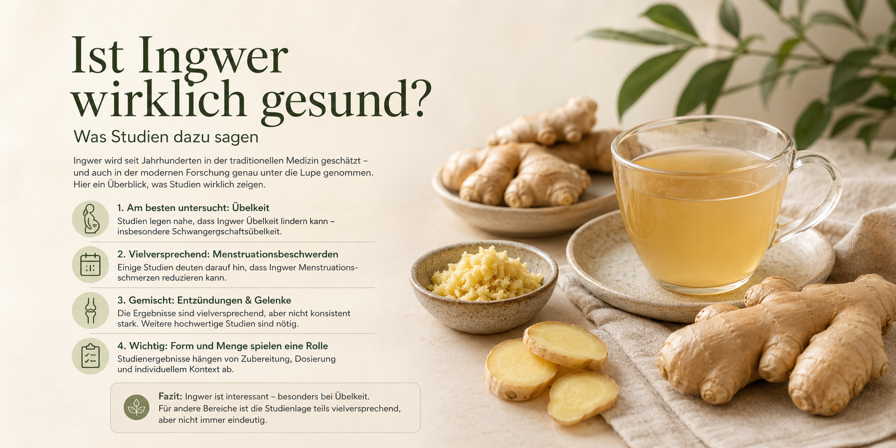Ist Ingwer wirklich gesund? – Was Studien dazu sagen