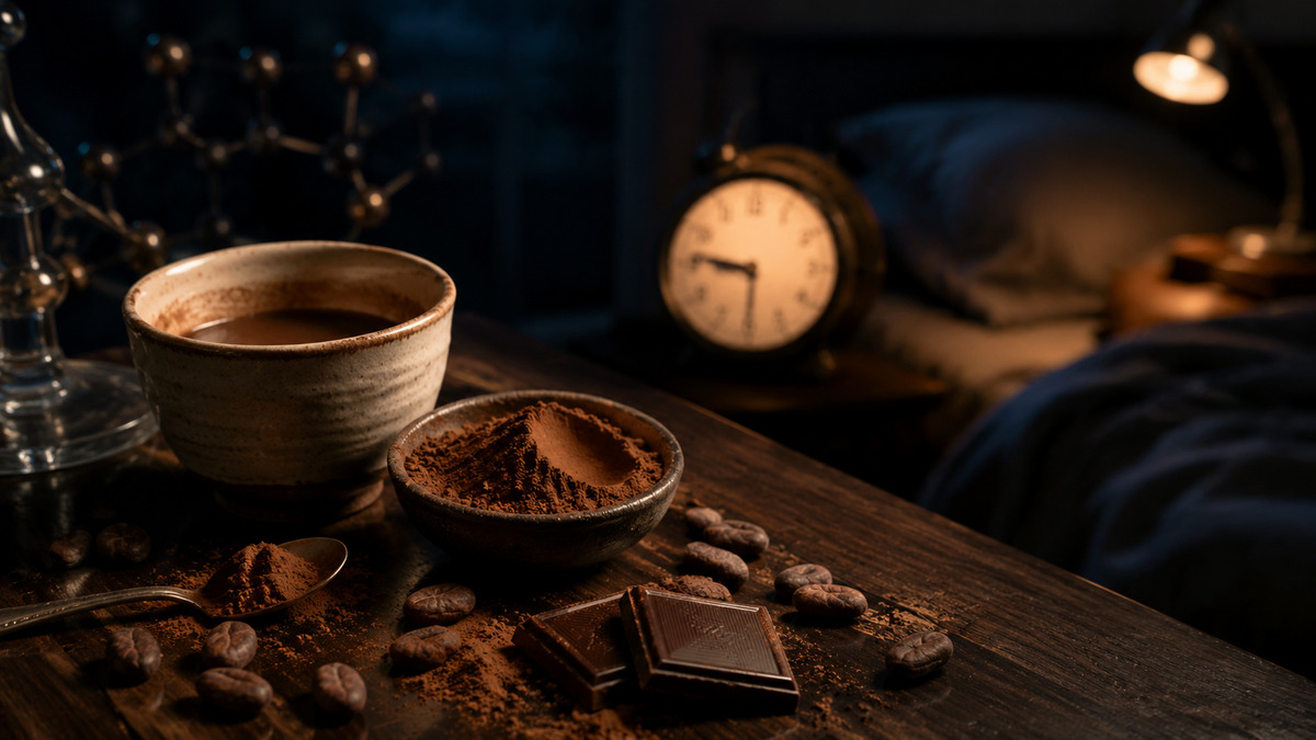 Theobromin am Abend: Wirkung, Schlaf & optimale Dosis