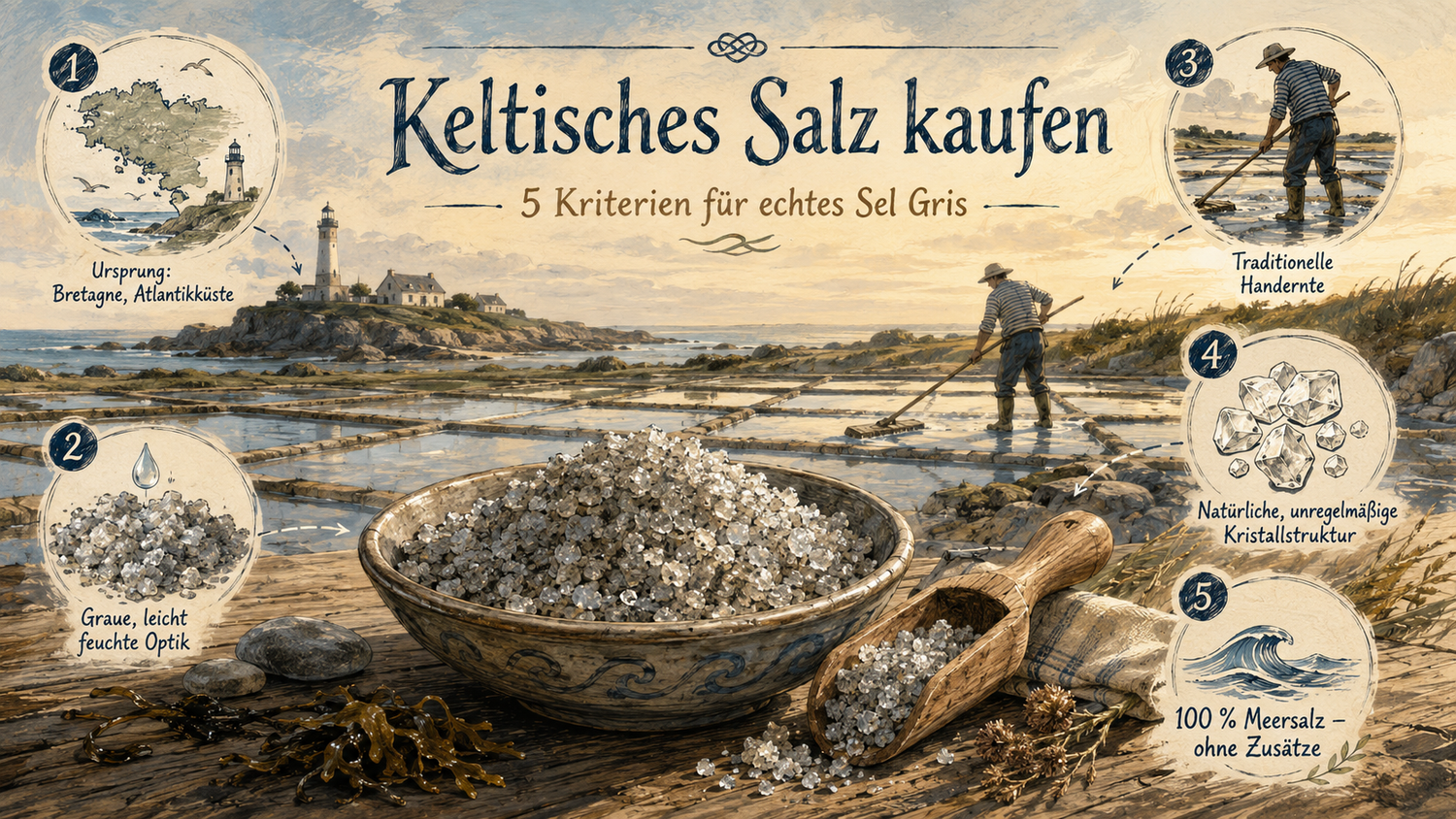 Keltisches Salz kaufen: 5 Kriterien für echtes Sel Gris