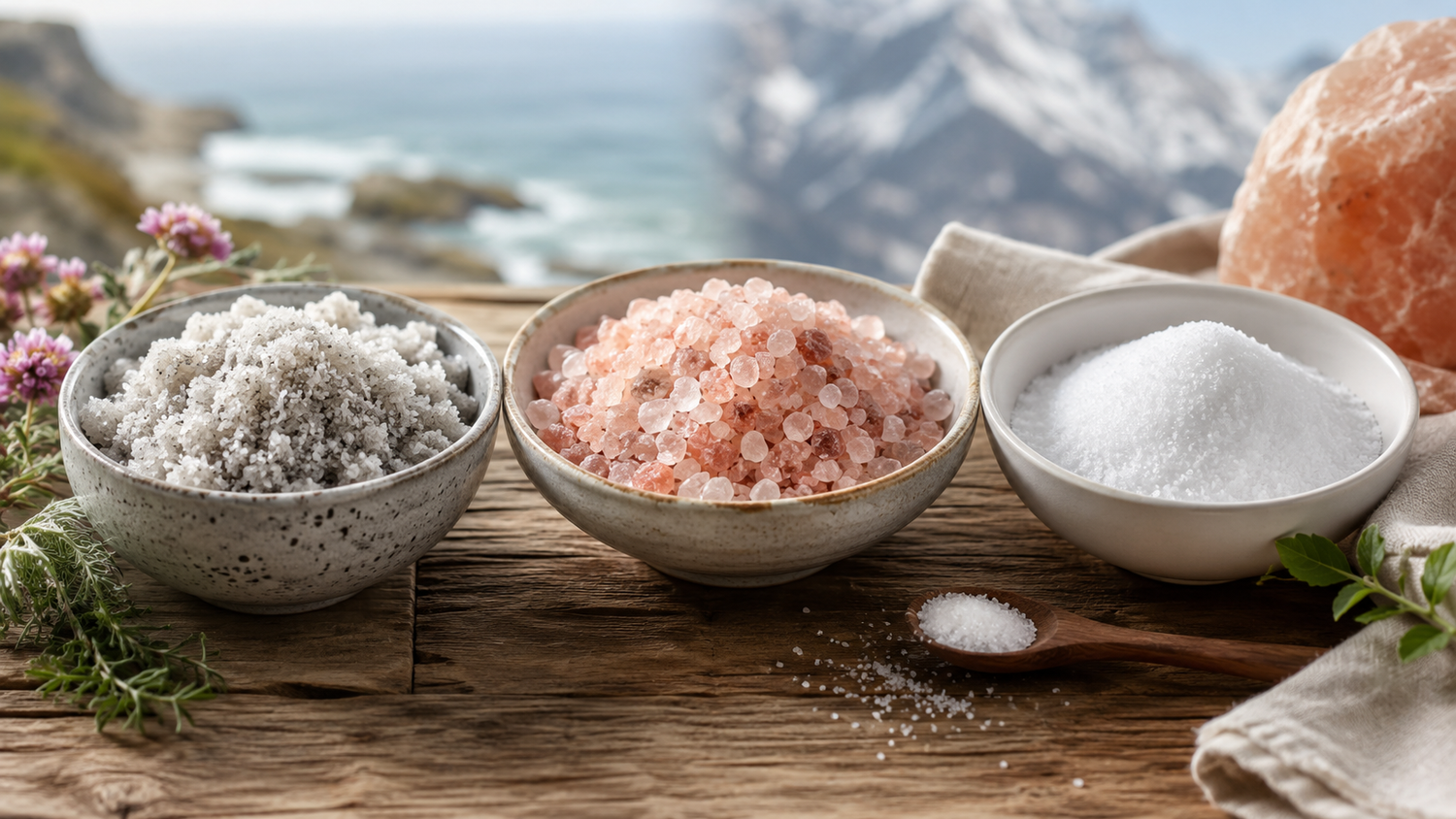 Keltisches Salz vs. Himalaya vs. Tafelsalz: Der Vergleich