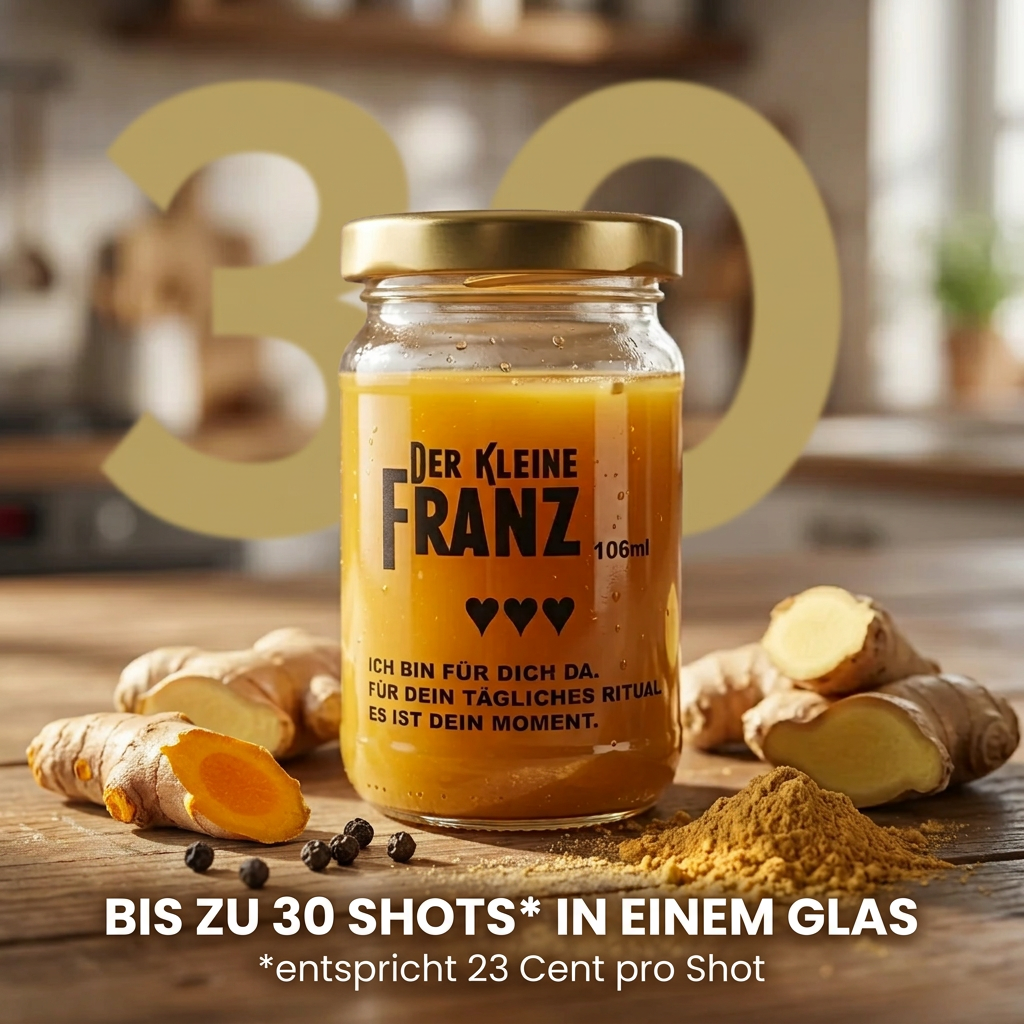 Ingwer Shot Mango von Natur Franz – günstiger und natürlicher als Fertig-Shots aus dem Supermarkt