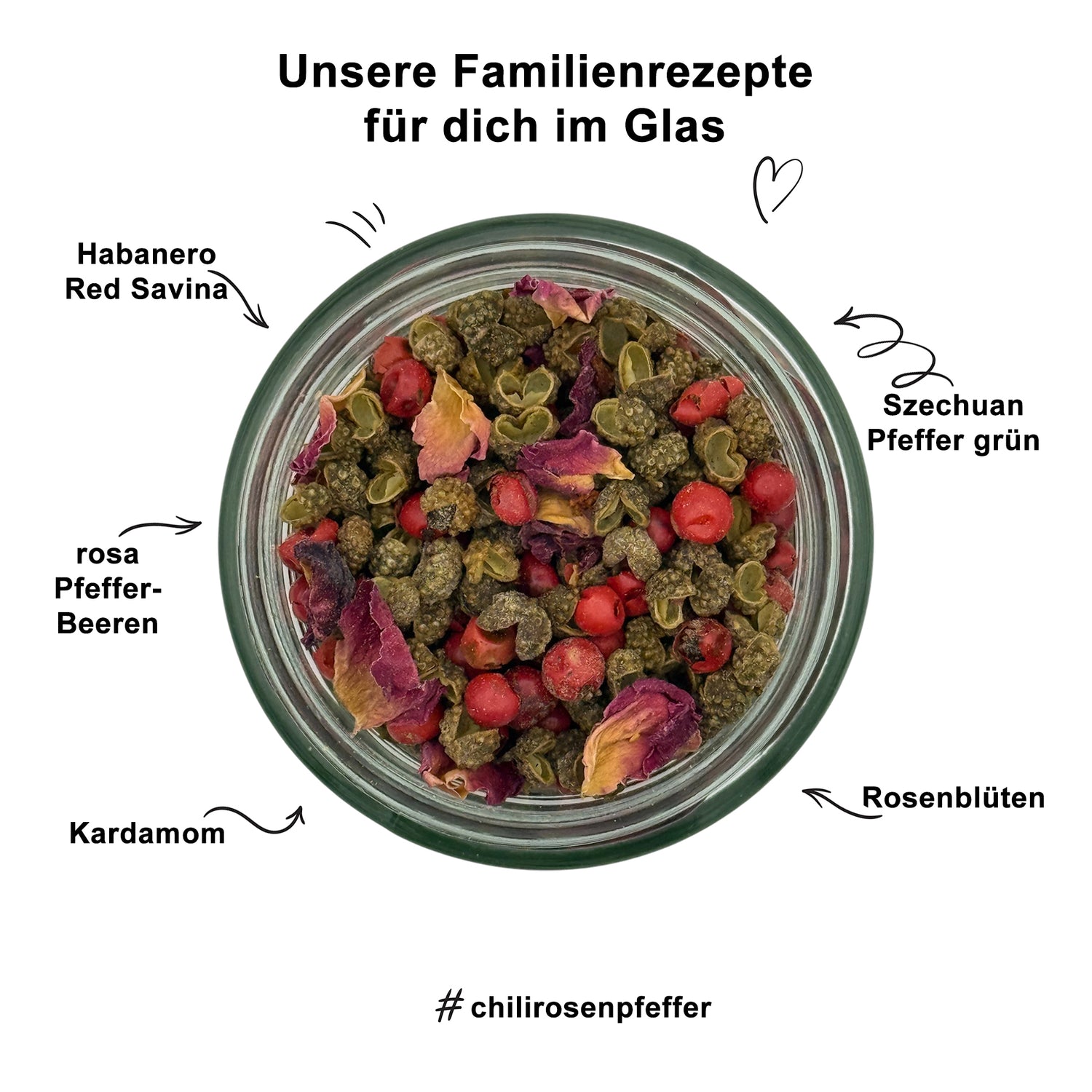 Chili Rosen Pfeffer - zart genug zum Verführen, wild genug zum Anbeißen