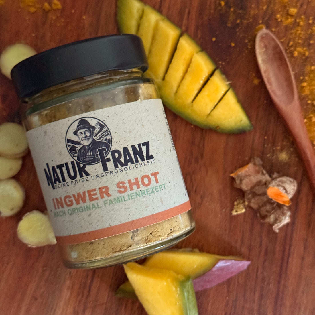 Ingwer Shot Mix - die beste Mischung fein gemahlen. Namaste Ihr Lieben