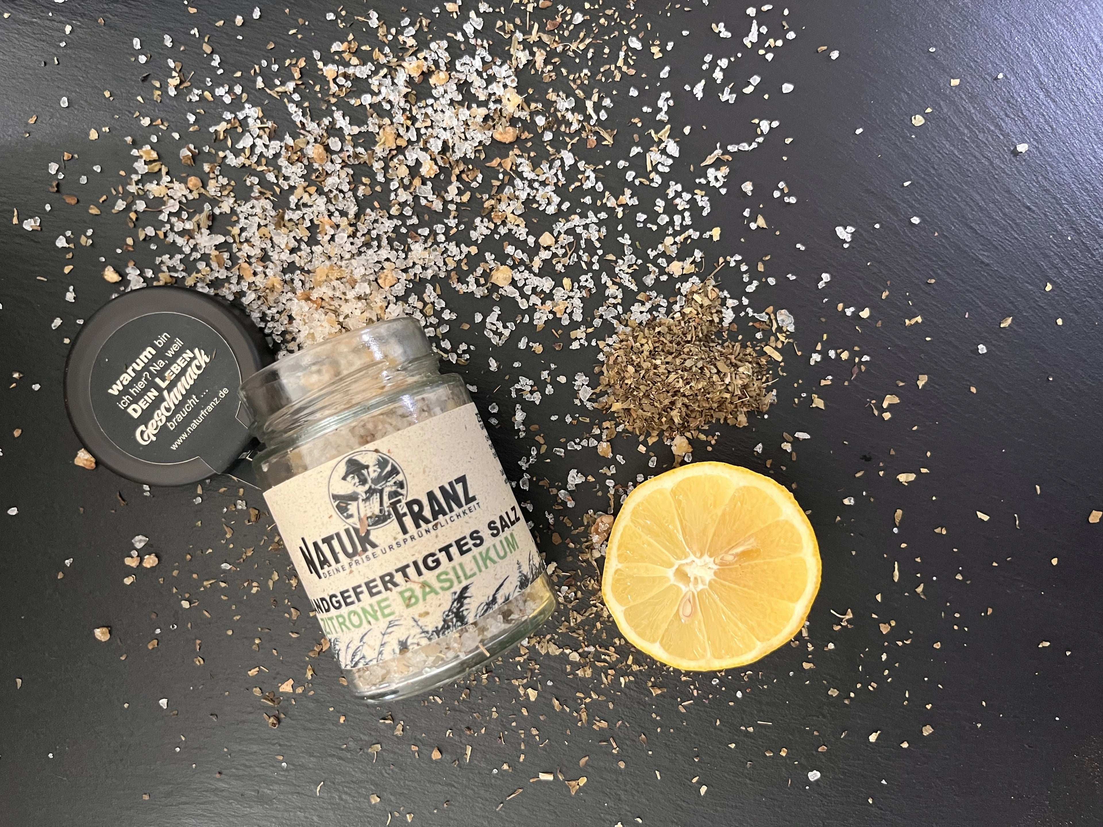 Zitrone Basilikum (140g im Glas)