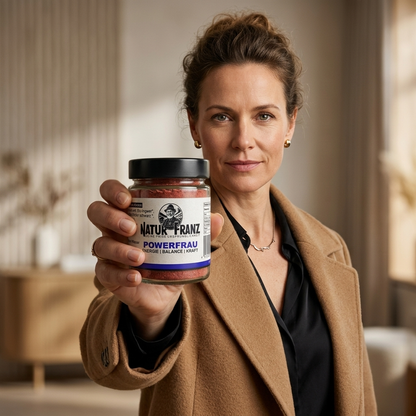 Powerfrau Ritual von Natur Franz – fruchtig-würzige Zyklus-Mischung mit Hibiskus und Ingwer für intensive Tage