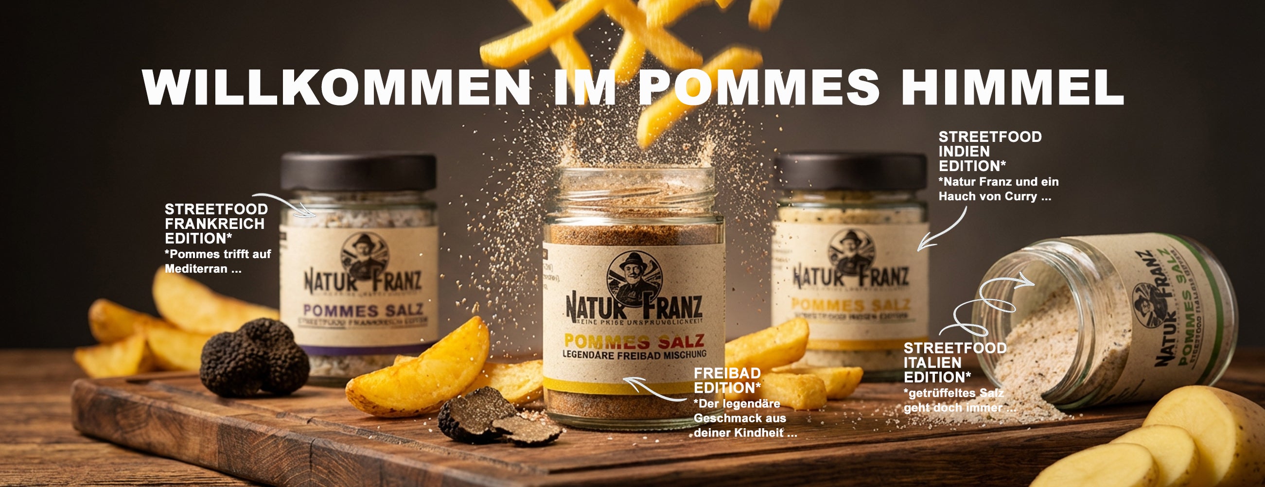 Pommes Frites Salze Indien Frankreich Freibad