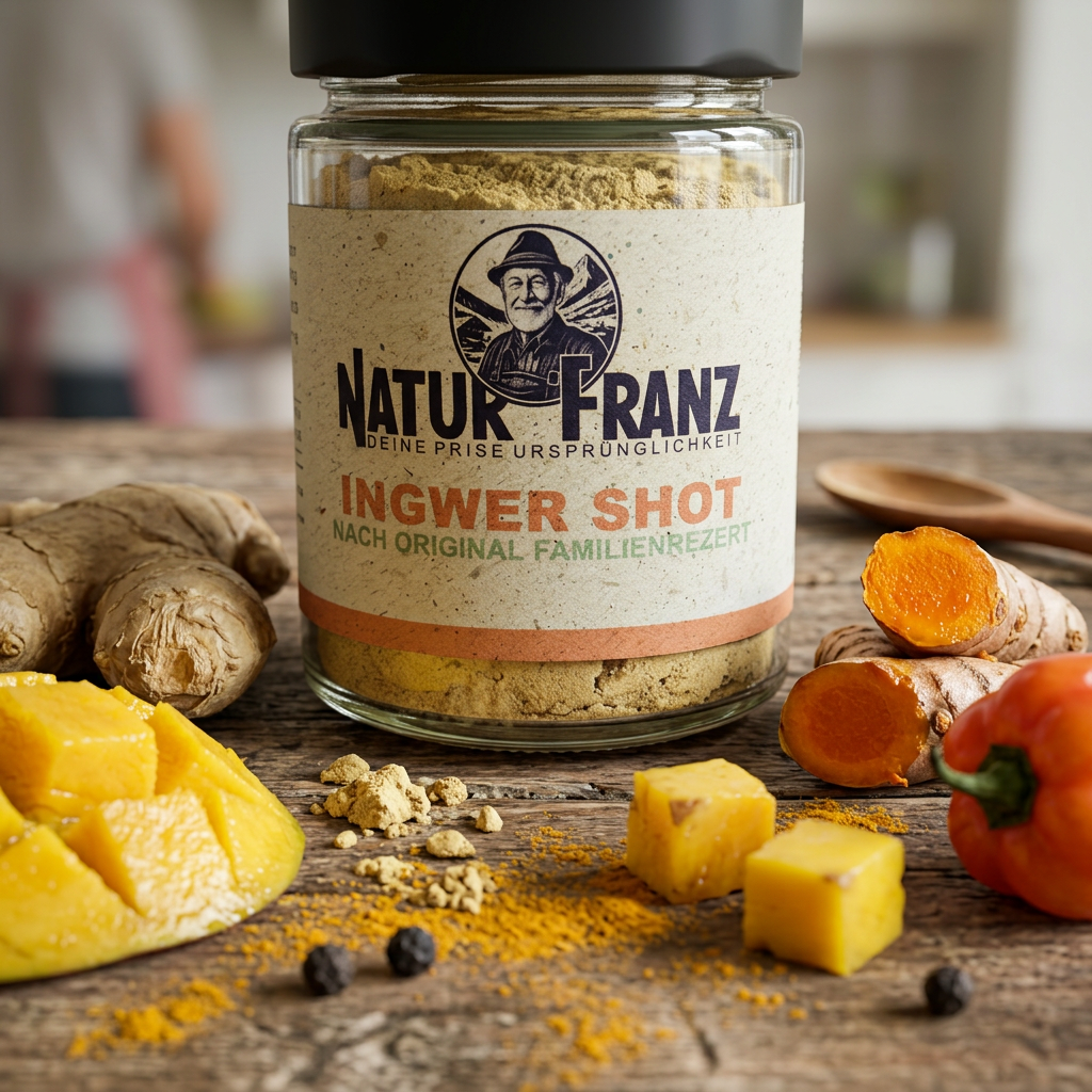 Ingwer Shot Mix mit Mango