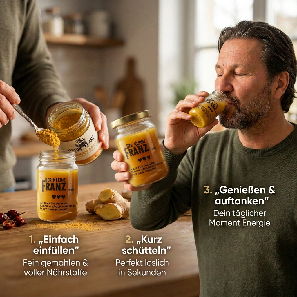 Ingwer Shot Mix mit Mango