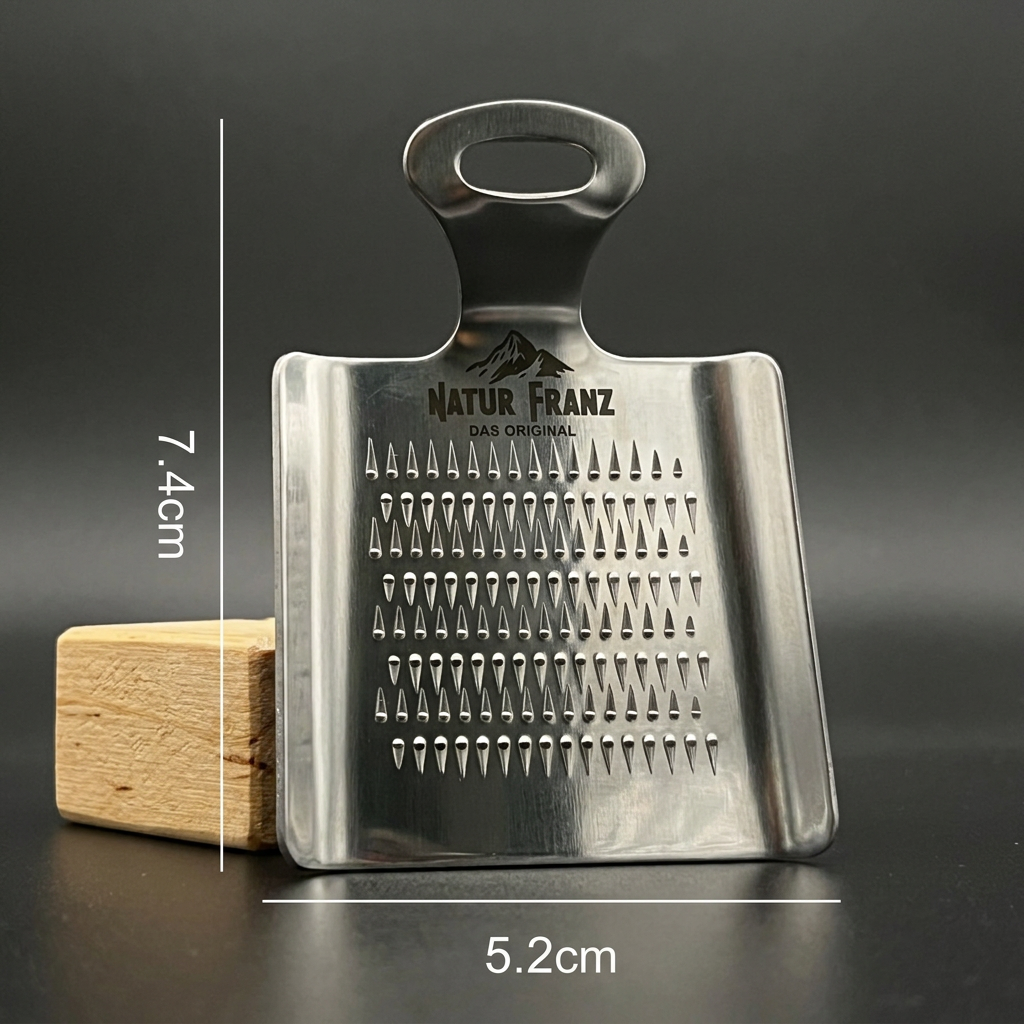 Die Reiberei. Set aus Reibe, Board und 4 Salzsteinen