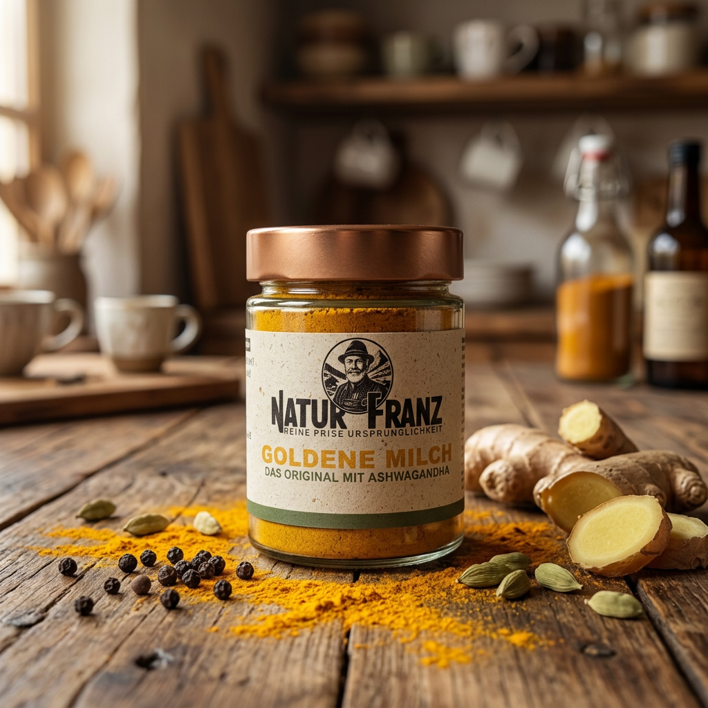 Goldene Milch - org. Familienrezept aus Indien mit Ashwagandha