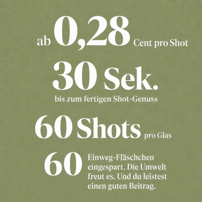 2x Ingwer Shot Energy: Natürlicher Koffein-Kick aus Bio-Ingwer &amp; Kolanuss – ohne Zucker
