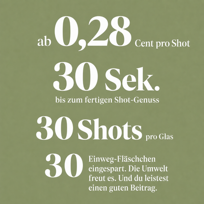 2x Ingwer Wildkräuter Shot - alpines Kräuterwissen, vegan &amp; ohne Zucker