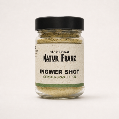 STARTER-SET: Ingwer Kraft-Kammerl Box mit 6x Ingwer Shot + GRATIS Shot Gläser + GRATIS Guide