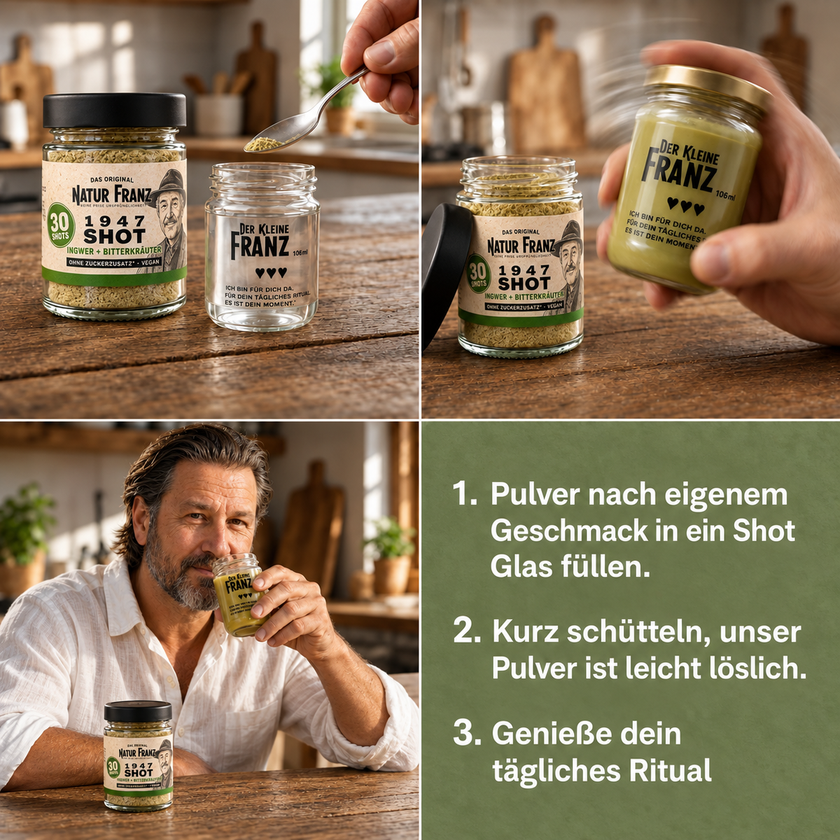 1947 Ur-Shot mit Ingwer + Bitterkräutern – ursprüngliche Kräuterkraft für dein tägliches Ritual - vegan