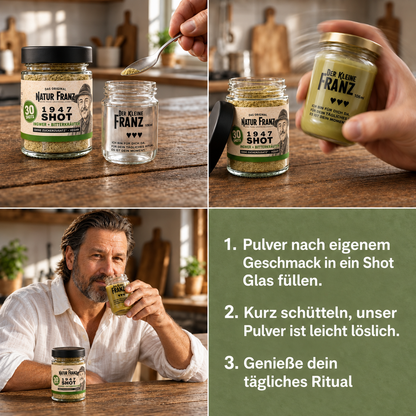 1947 Ur-Shot mit Ingwer + Bitterkräutern – ursprüngliche Kräuterkraft für dein tägliches Ritual - vegan