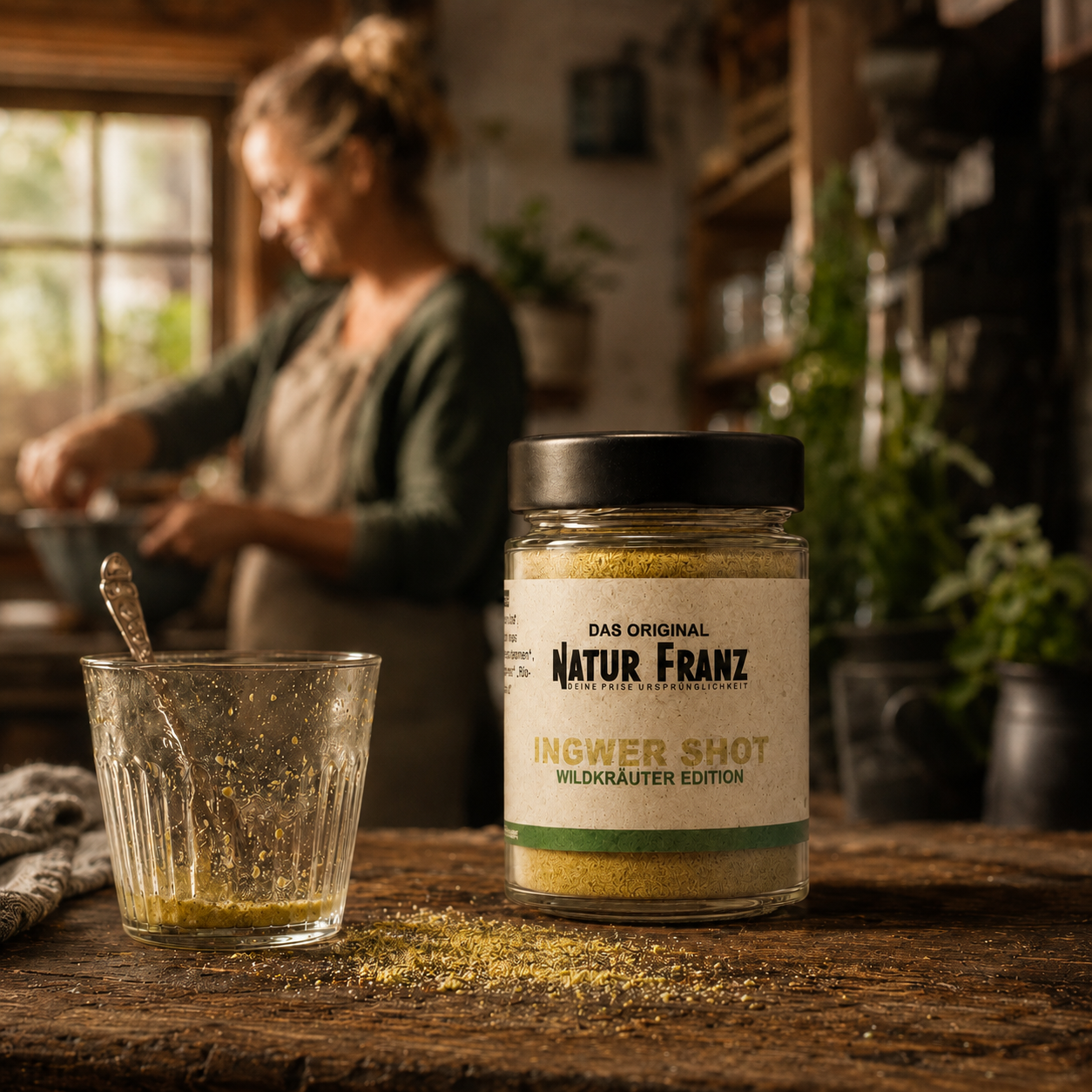 2x Ingwer Wildkräuter Shot - alpines Kräuterwissen, vegan &amp; ohne Zucker