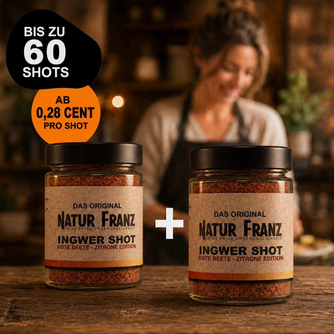 2x Ingwer Shot Rote Beete-Zitrone – erdige Kraft, wärmende Frische &amp; Bio-Ingwer
