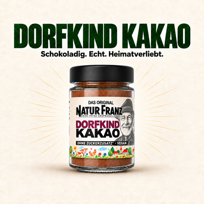 2x Dorfkind Kakao – Für kleine Schlawiner und große Kinder, vegan - ohne Zuckerzusatz