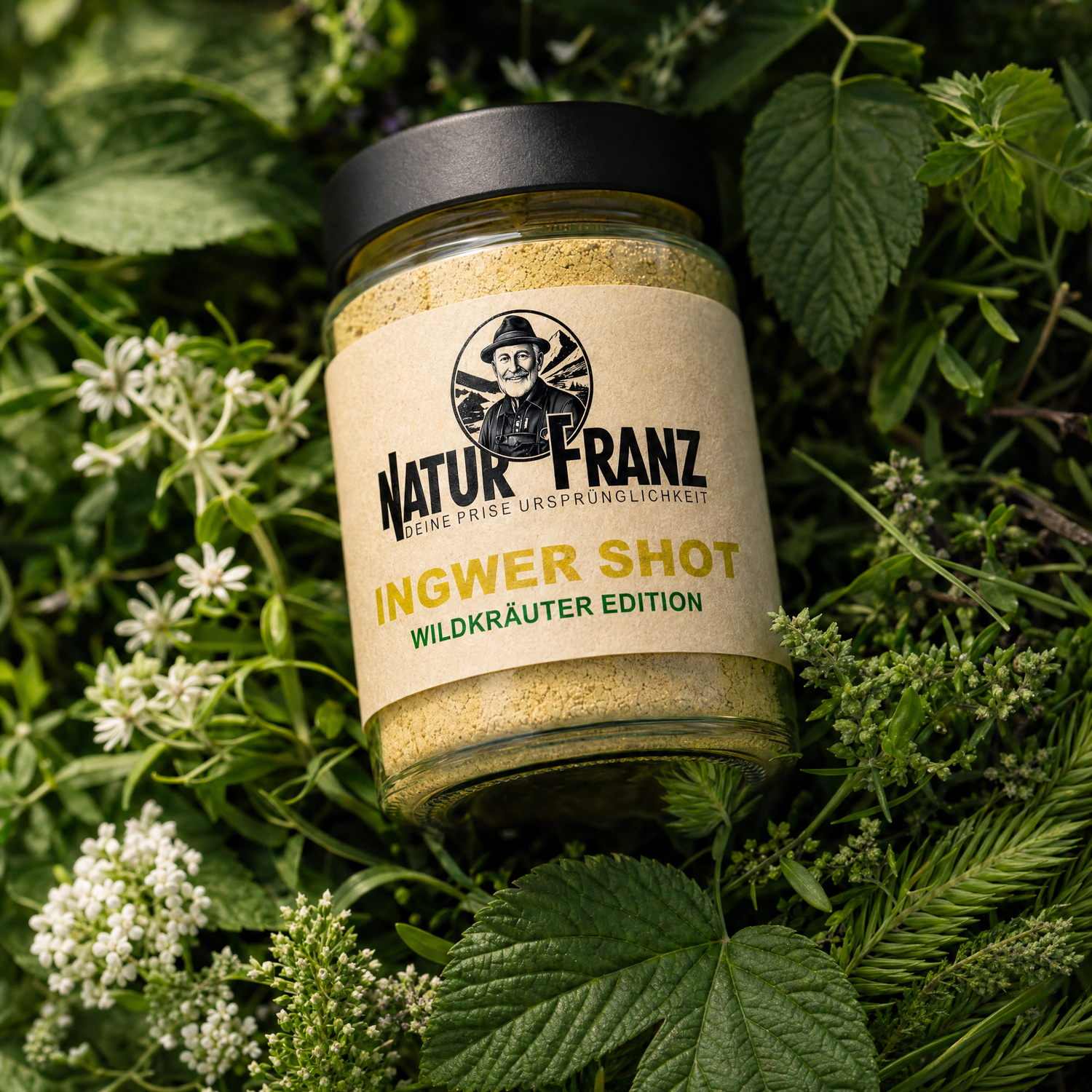 Ingwer Wildkräuter Shot - alpines Kräuterwissen, vegan &amp; ohne Zucker